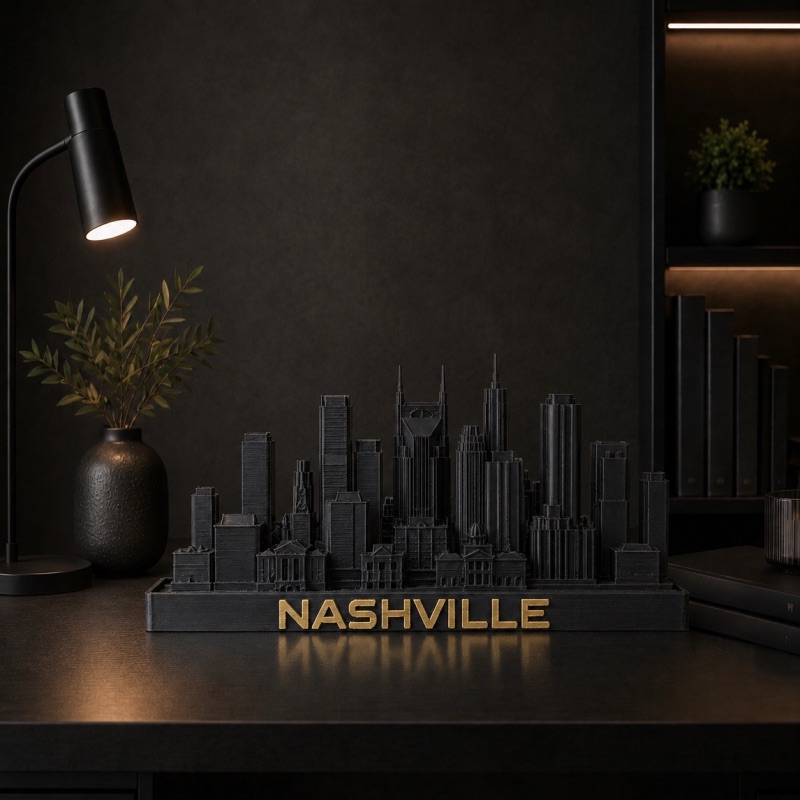 Nashville skyline sculpture — 3D printed Nashville, Tennessee city model