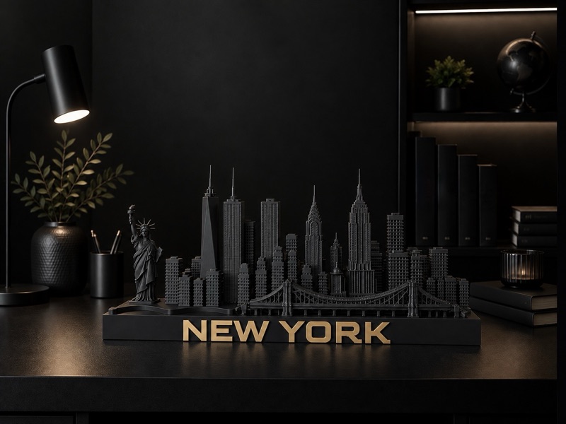 New York skyline sculpture — 3D printed New York, New York city model